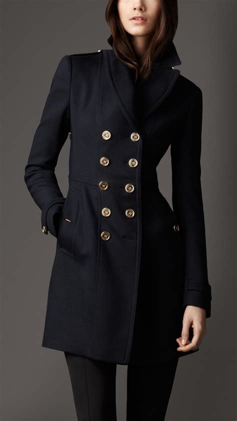 burberry caban peacoat|Burberry Wool Blend Pea Coat .